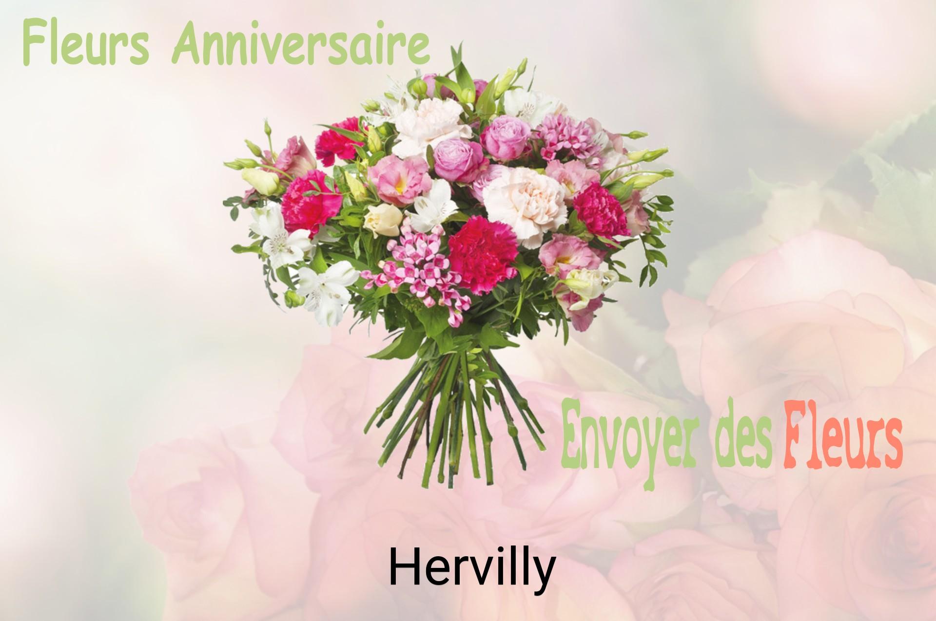 Bouquet de fleurs d’anniversaire livré à Hervilly