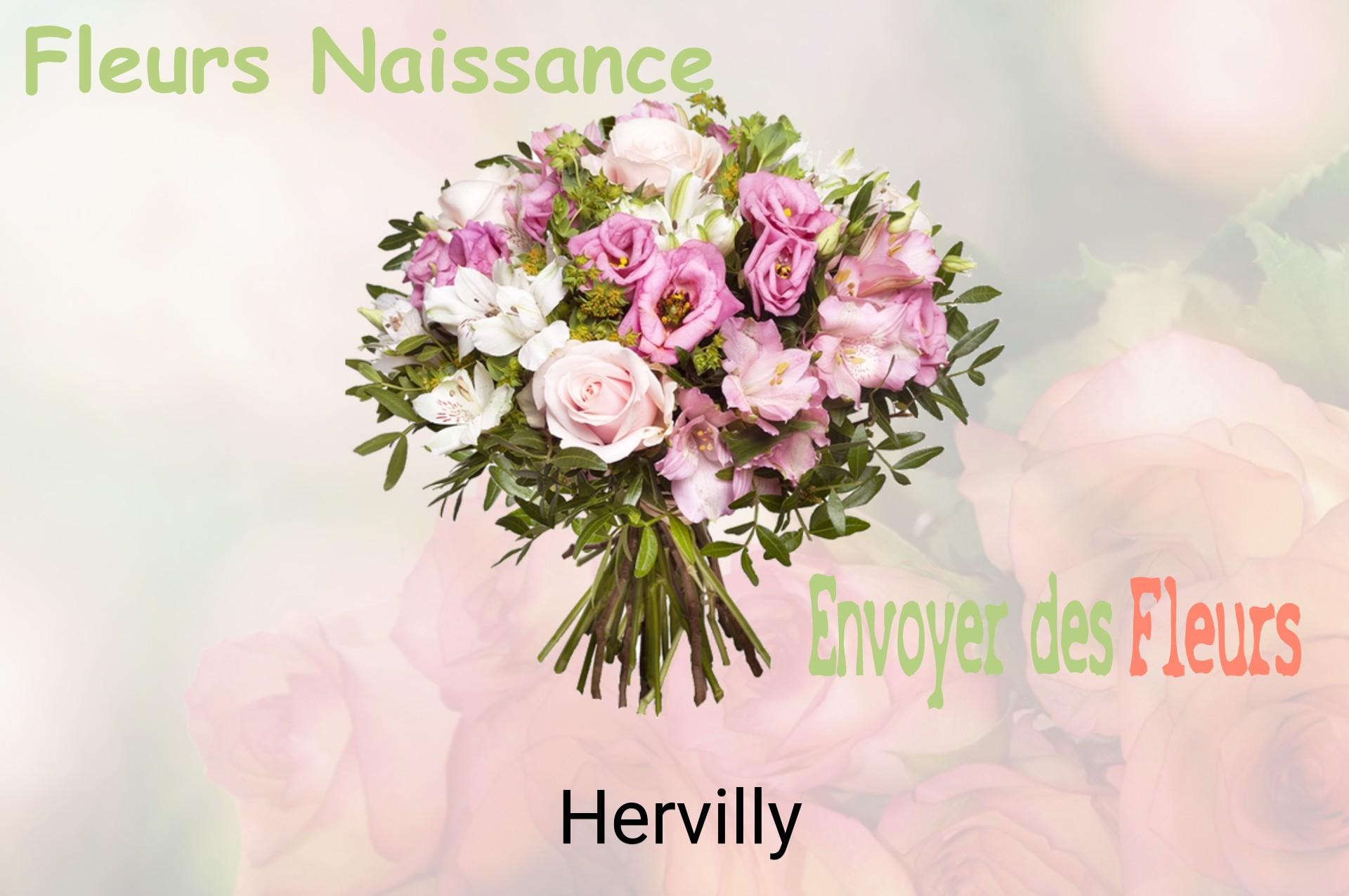 Bouquet de fleurs de naissance livré à Hervilly